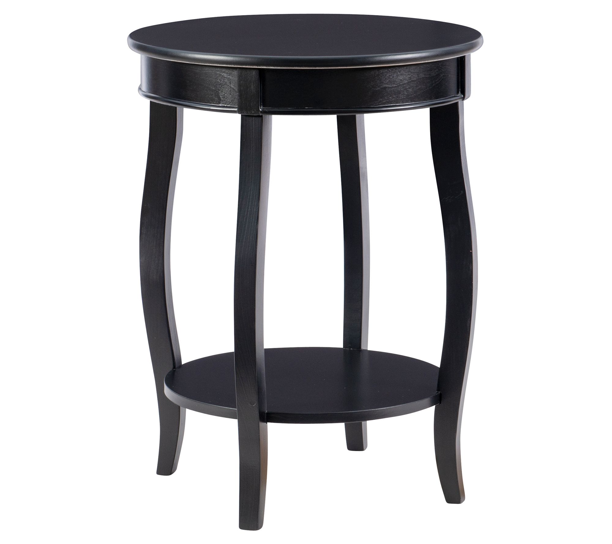 Powell Darnell Round Accent Table With Lower Shlf