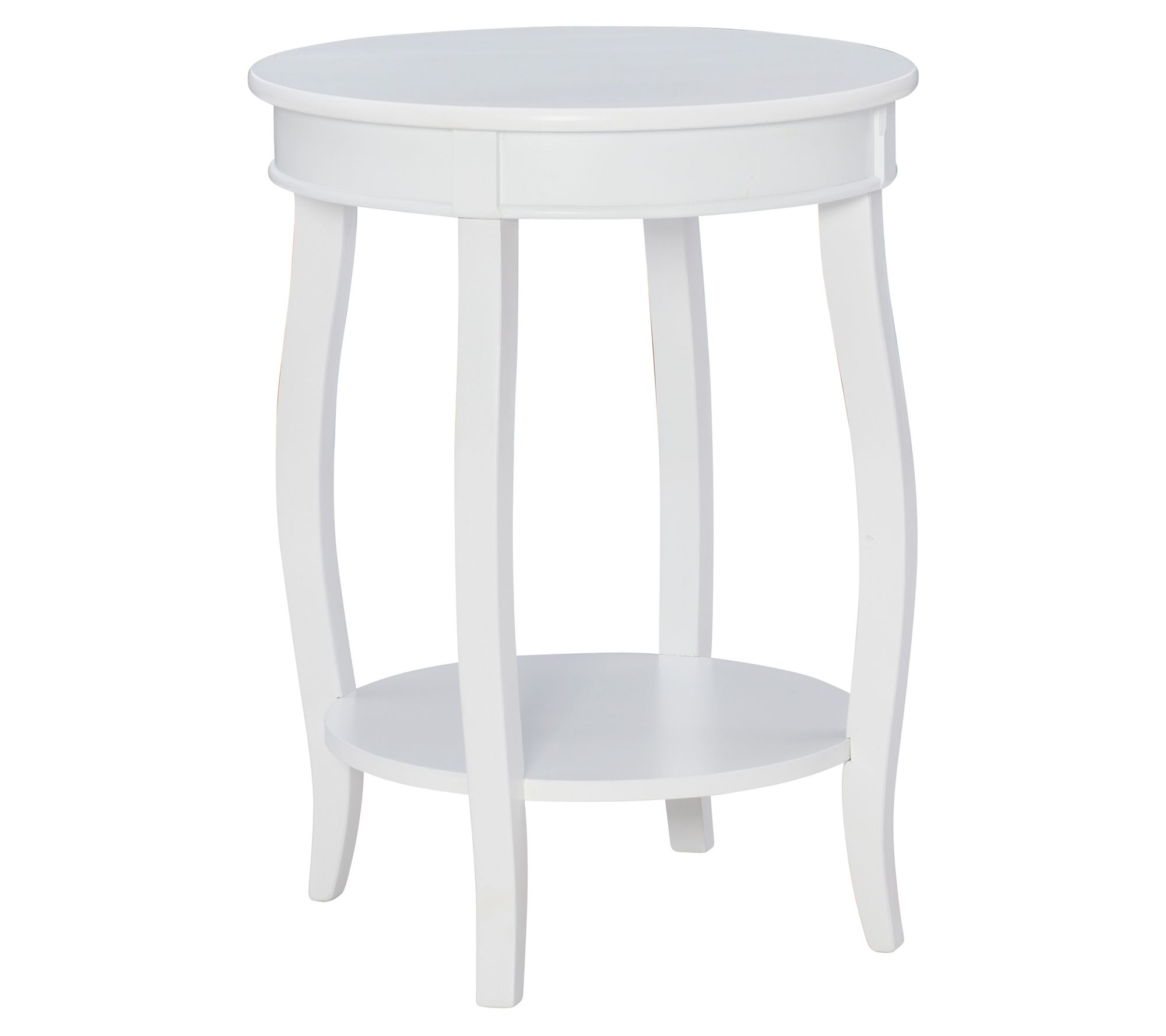 Powell Darnell Round Accent Table With Lower Shlf