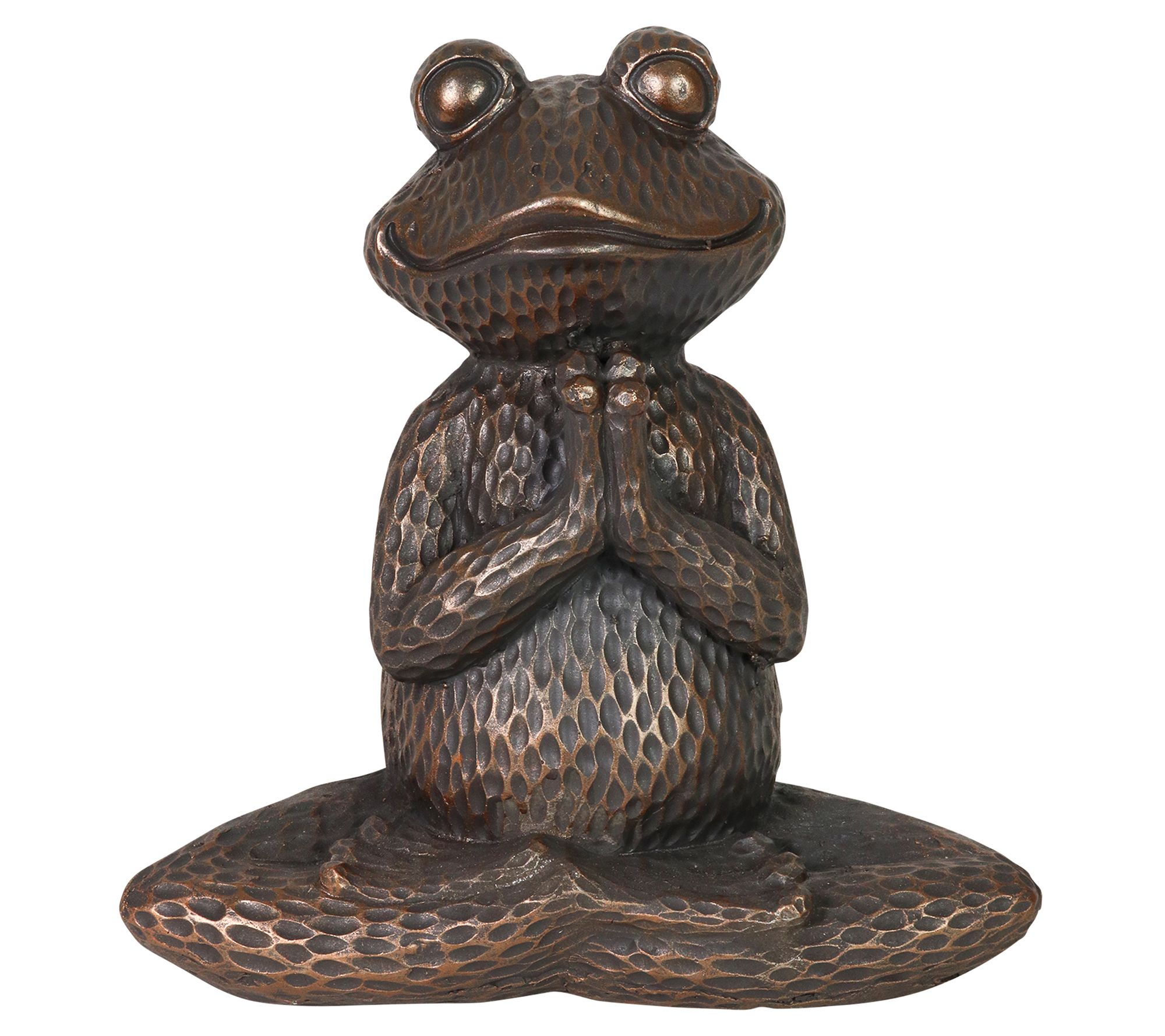 Meditating Frog SET OF TWO, Yoga Frog Figurine, Meditating Frog