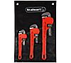 Stalwart 3-Piece Heavy-Duty Pipe Wrench Set with Storage Pouc, 1 of 3