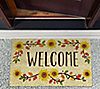 Welcome Sunflowers Natural Coir Doormat  with Nonslip Back, 1 of 3