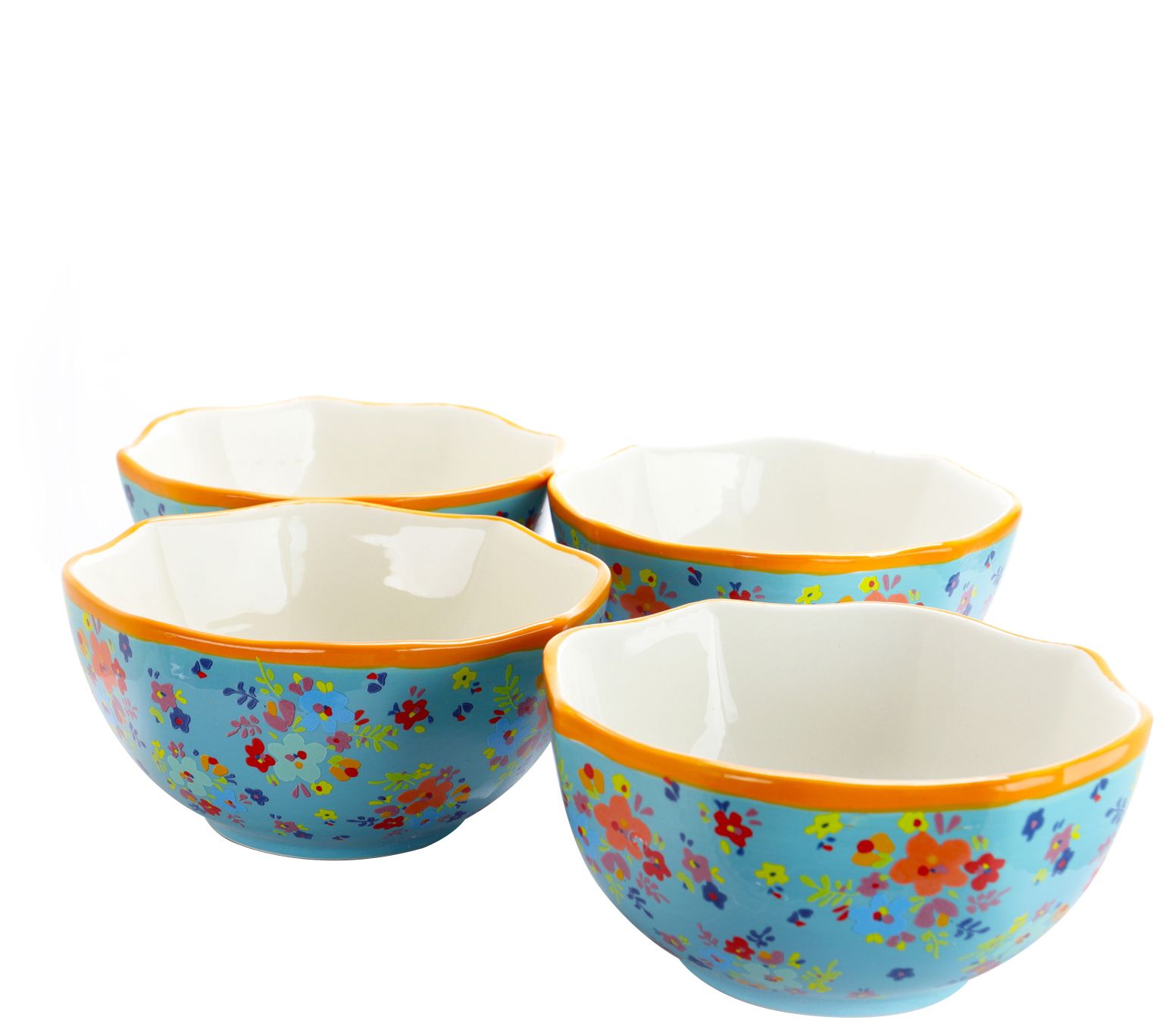 Gibson Urban Market Life On The Farm 4-Piece Scallop Bowl Set - H316624