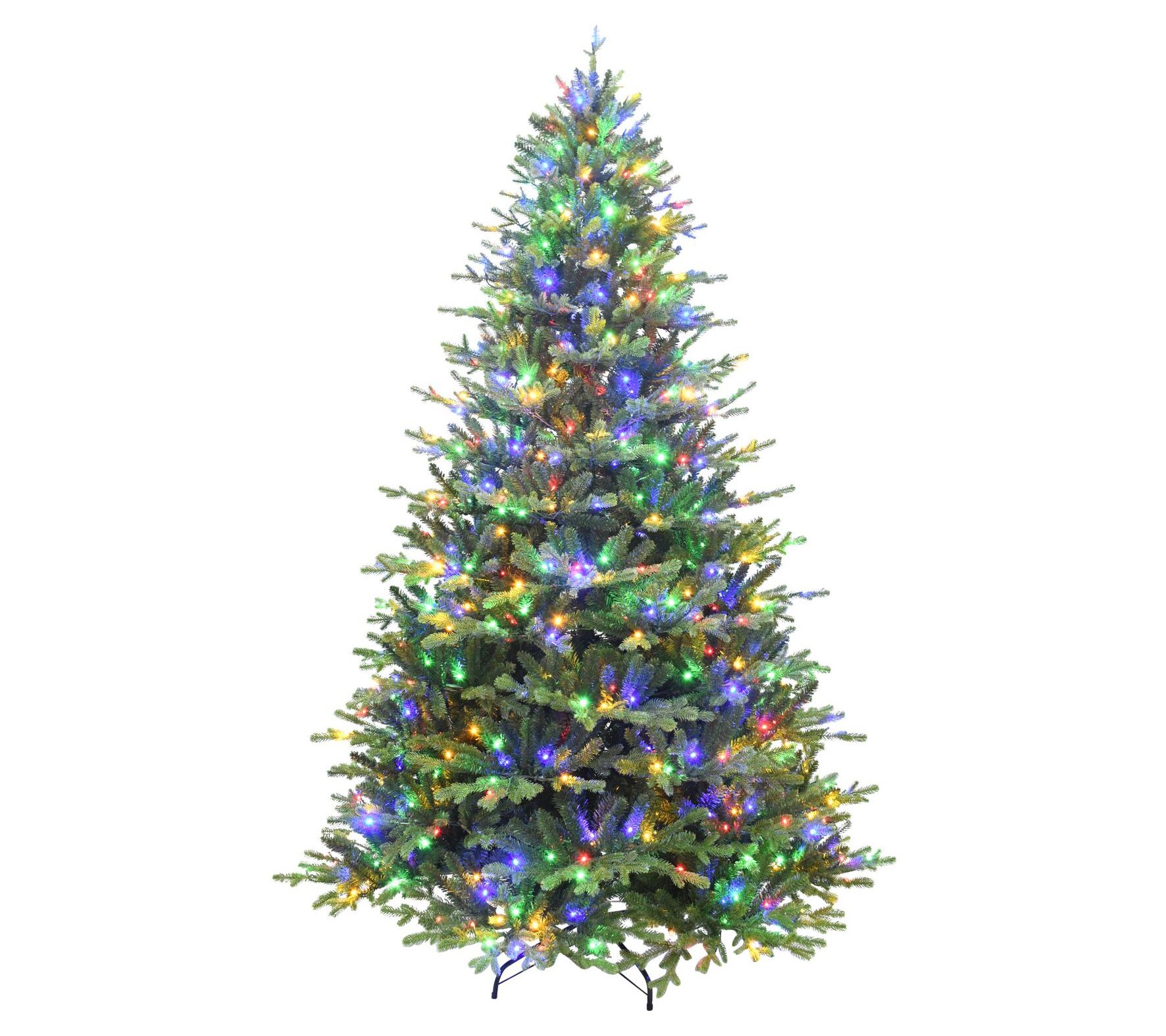 Fraser Hill Farm 7.5' Oregon Pine Christmas Tree with Multi