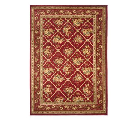 Lyndhurst Floral Lattice Power Loomed 3'3" x 5'3" Rug