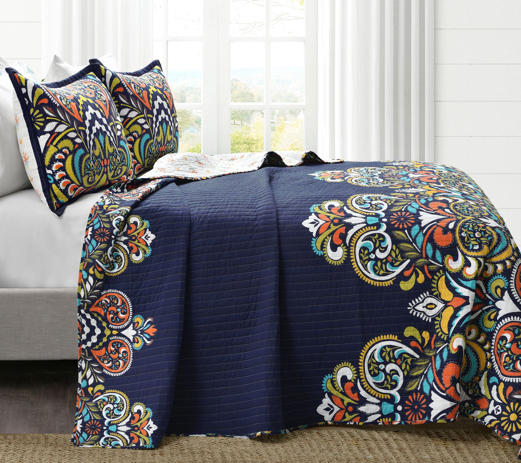 Clara 3Piece King Quilt Set by Lush Decor