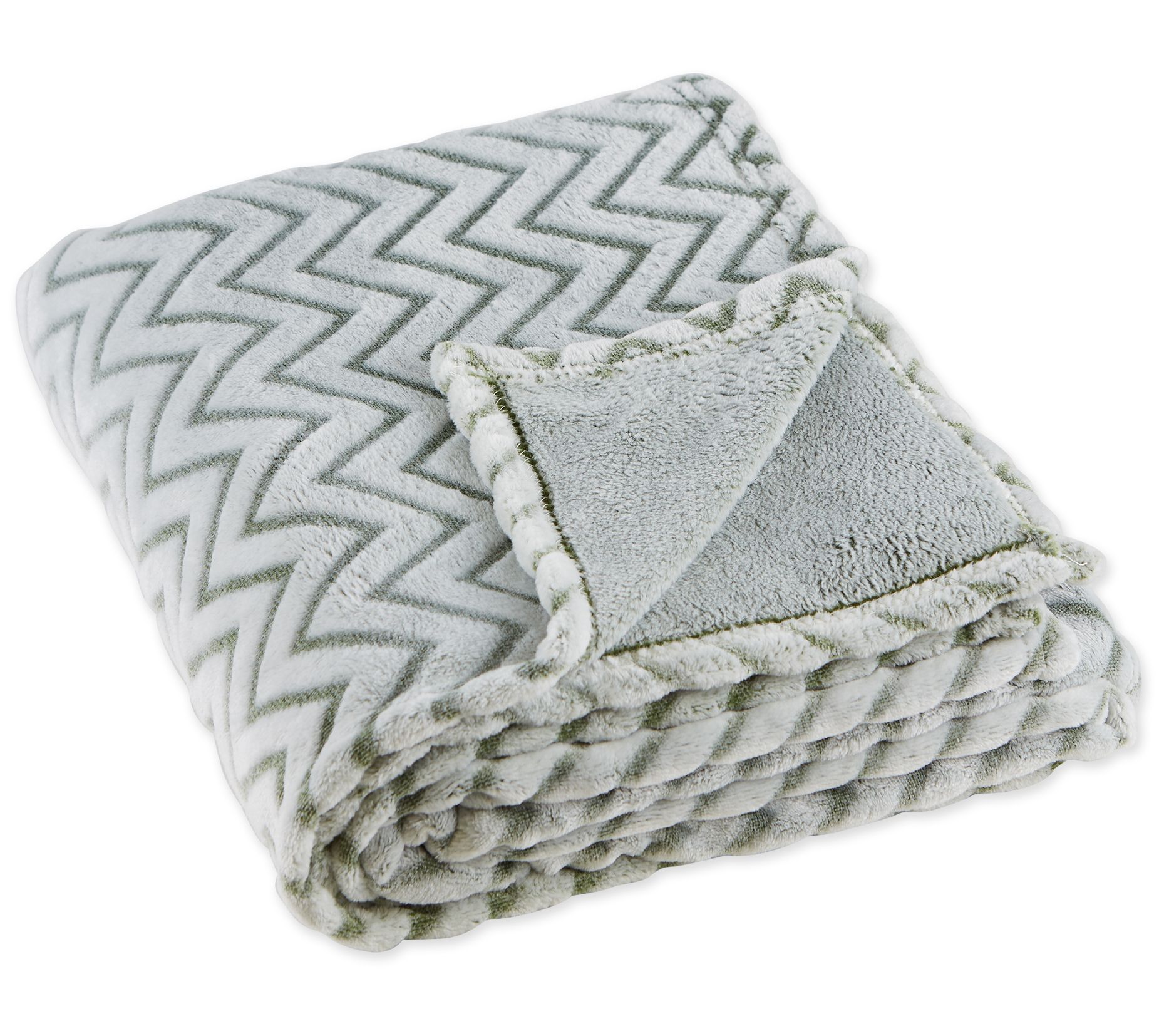 Design Imports Chevron Plush Throw