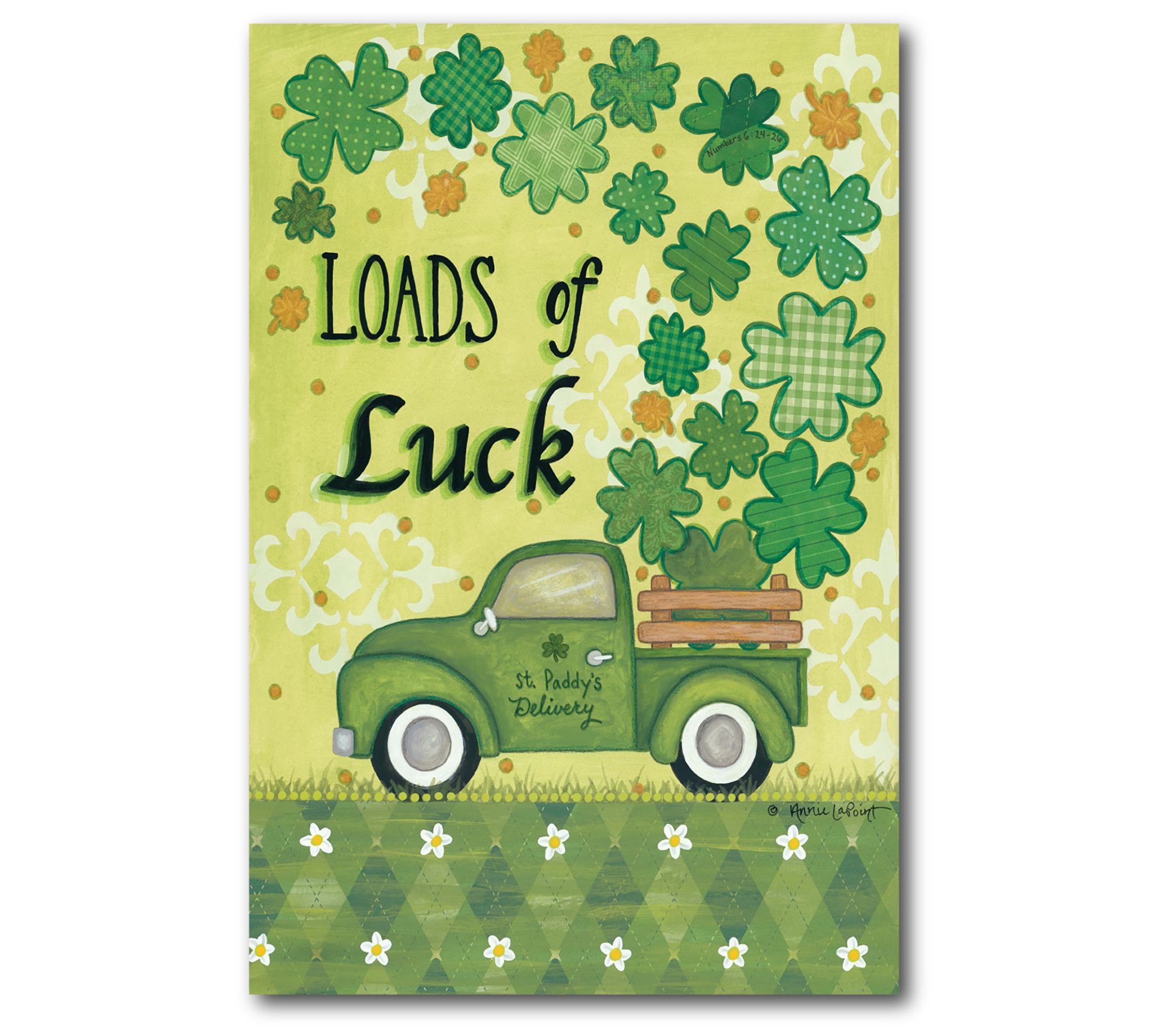 Courtside Market Lucky 12x18 Canvas Wall Art