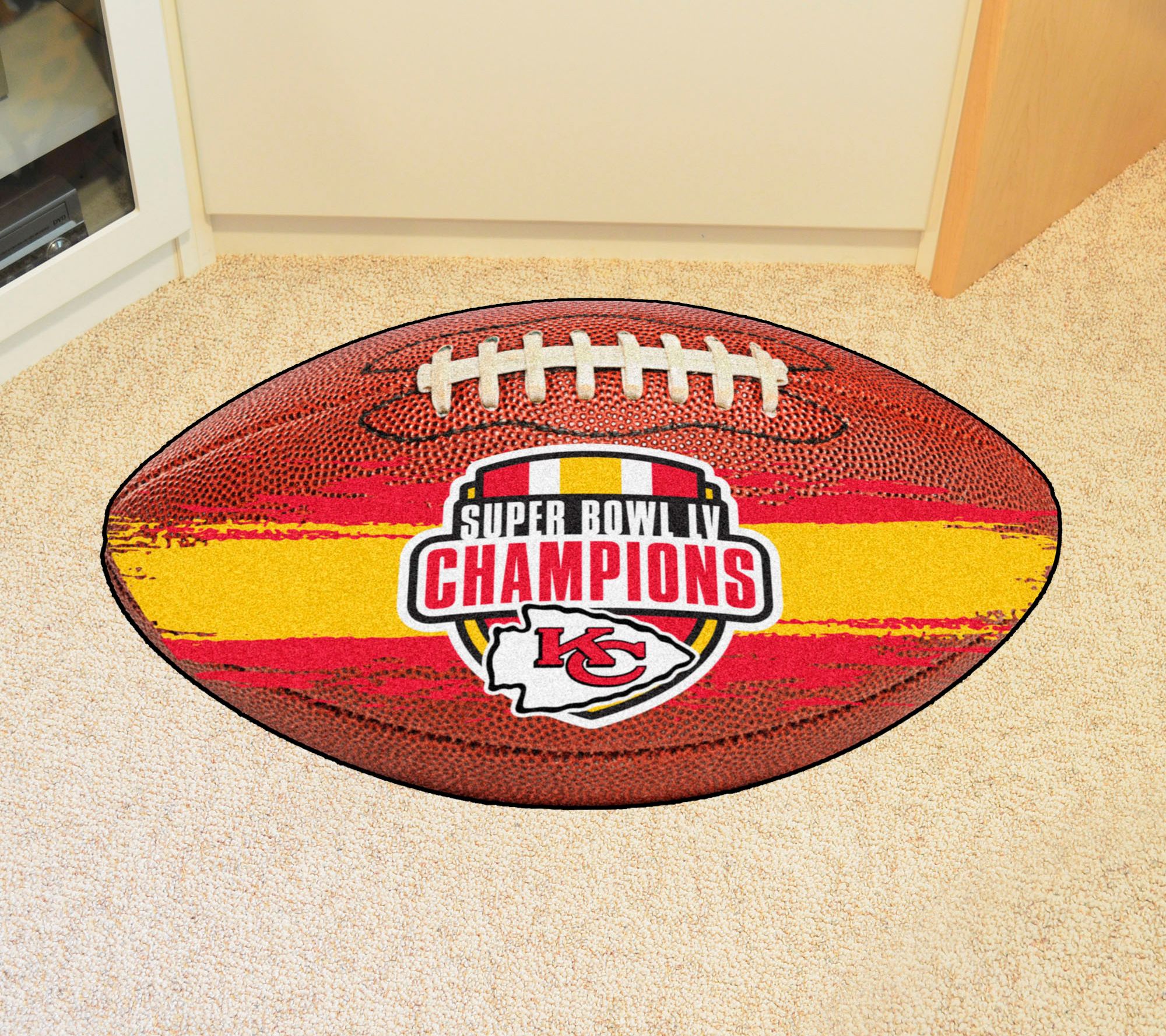 Kansas City Chiefs Super Bowl LV Football Rug - QVC.com