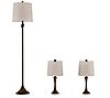 Modern Flared Trumpet Lamps - Set of 3 by Hastings Home, 1 of 5