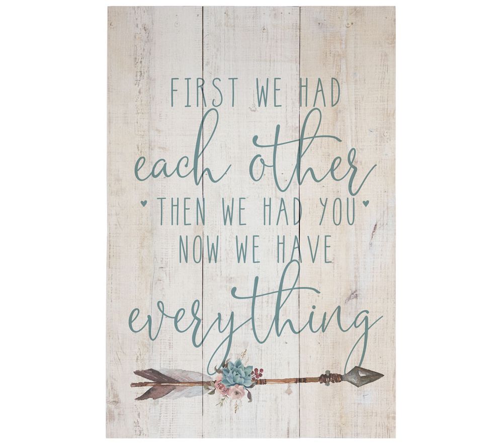 Have Everything Baby Rustic Pallet By Sincere Surroundings