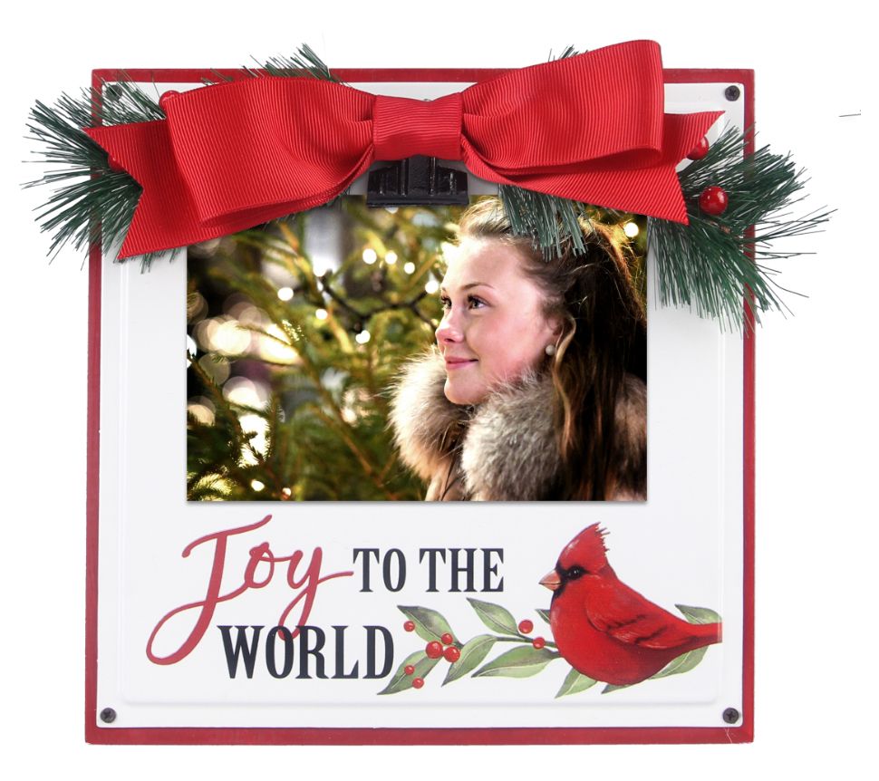 Young's S/4 Wood/Metal Christmas Tabletop Photo Clip