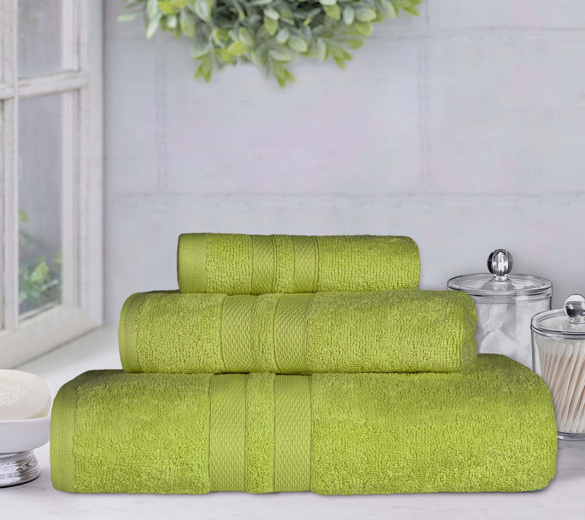 Superior Ultra-Soft Cotton Highly Absorbent 3-Piece Towel Set