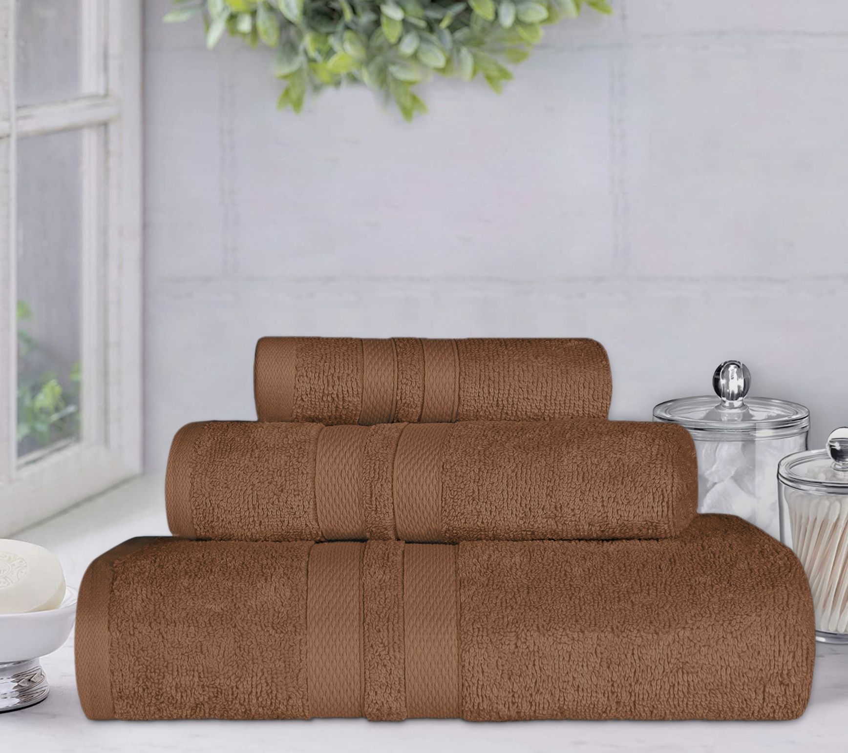 Superior Ultra-Soft Cotton Highly Absorbent 3-Piece Towel Set
