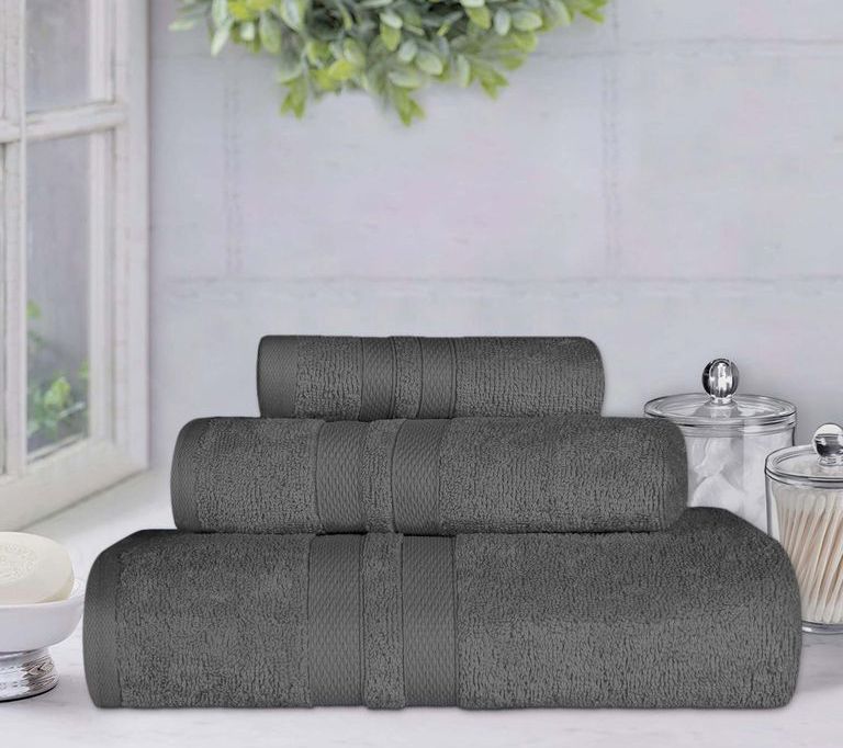 Superior Ultra-Soft Cotton Highly Absorbent 3-Piece Towel Set