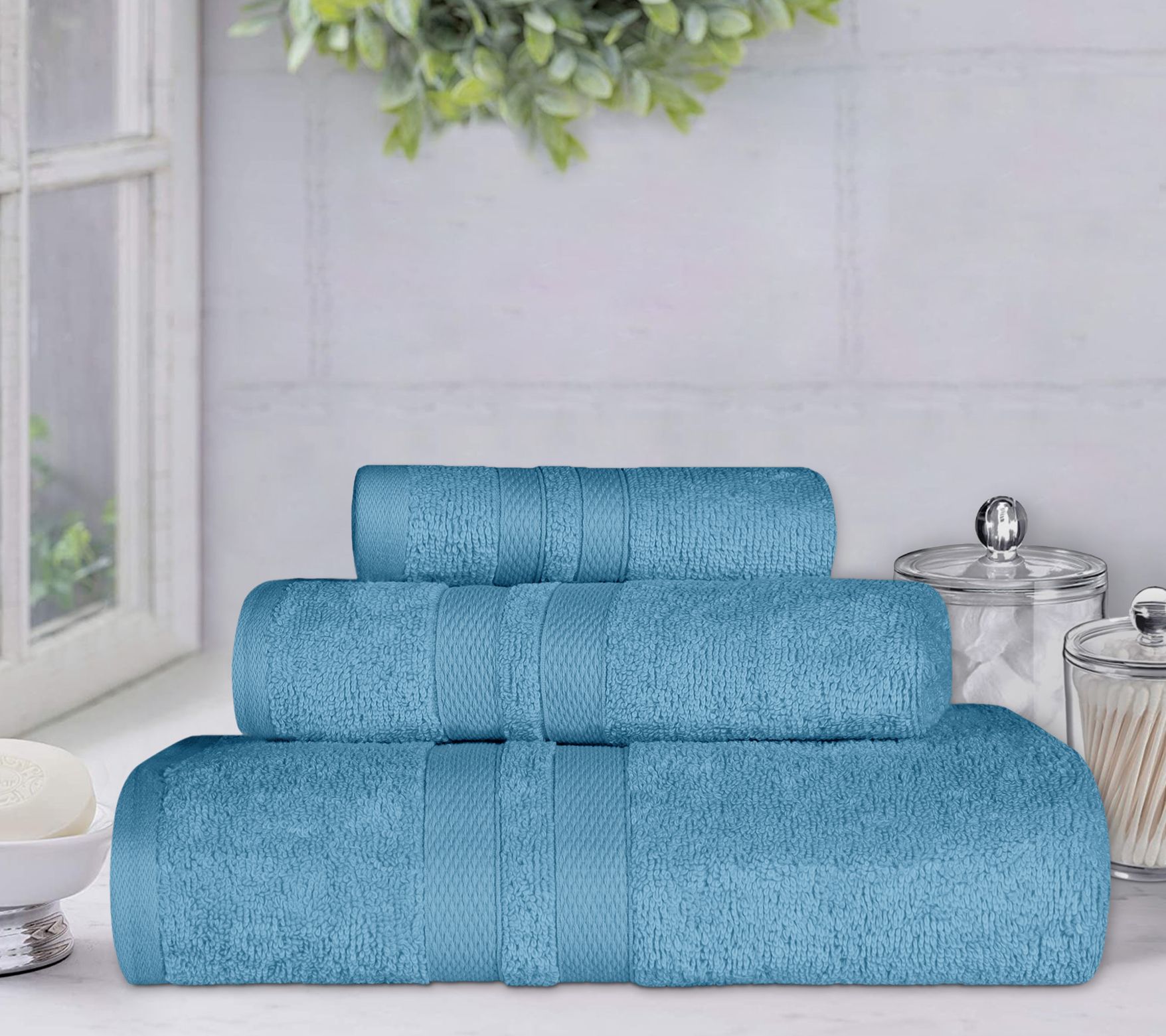 Superior Ultra-Soft Cotton Highly Absorbent 3-Piece Towel Set