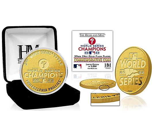 Highland Mint Astros 2022 World Series Gold-Plated Coin