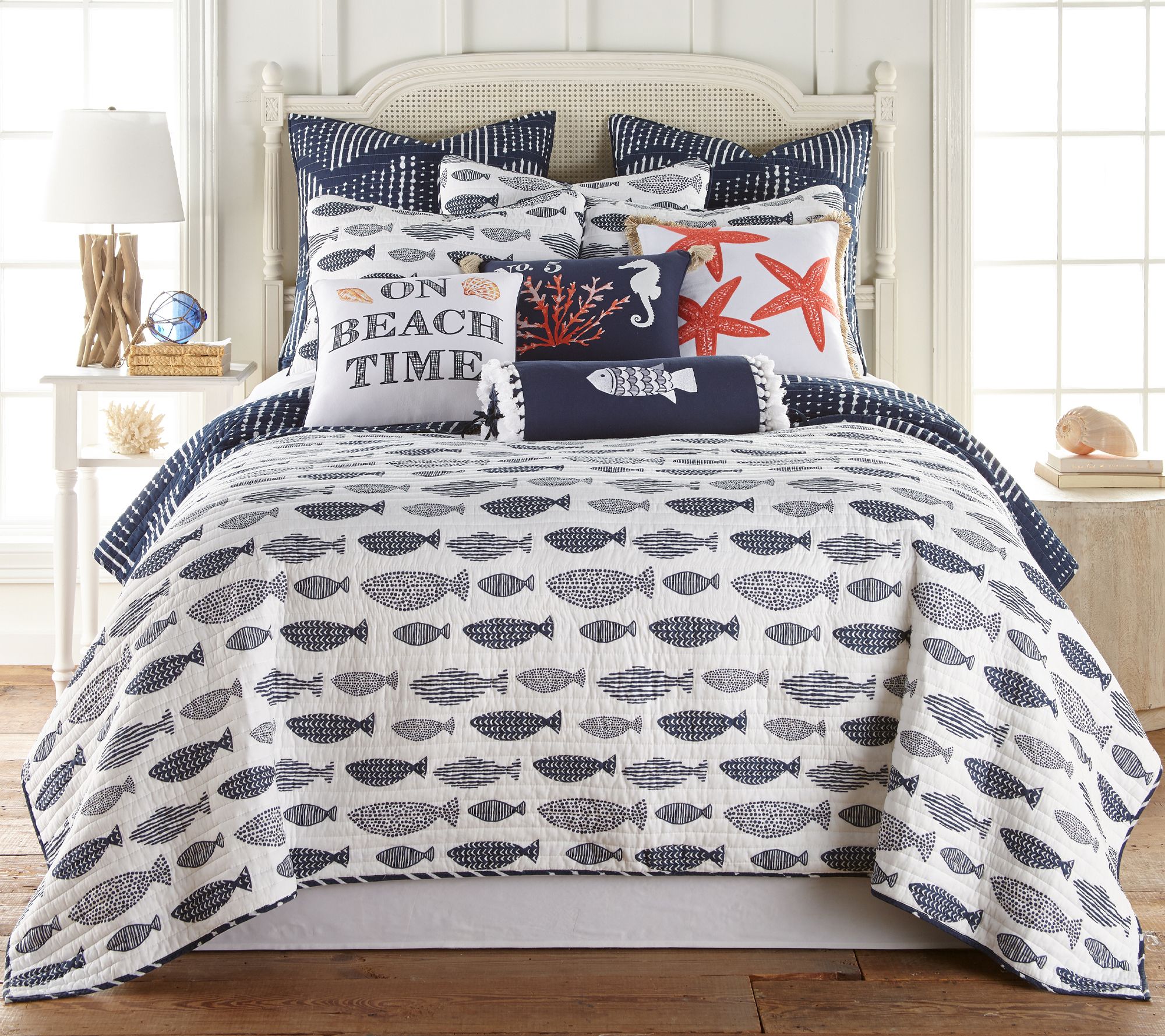 Levtex Home Bakio 3-Piece Coastal Full/Queen Qu ilt Set