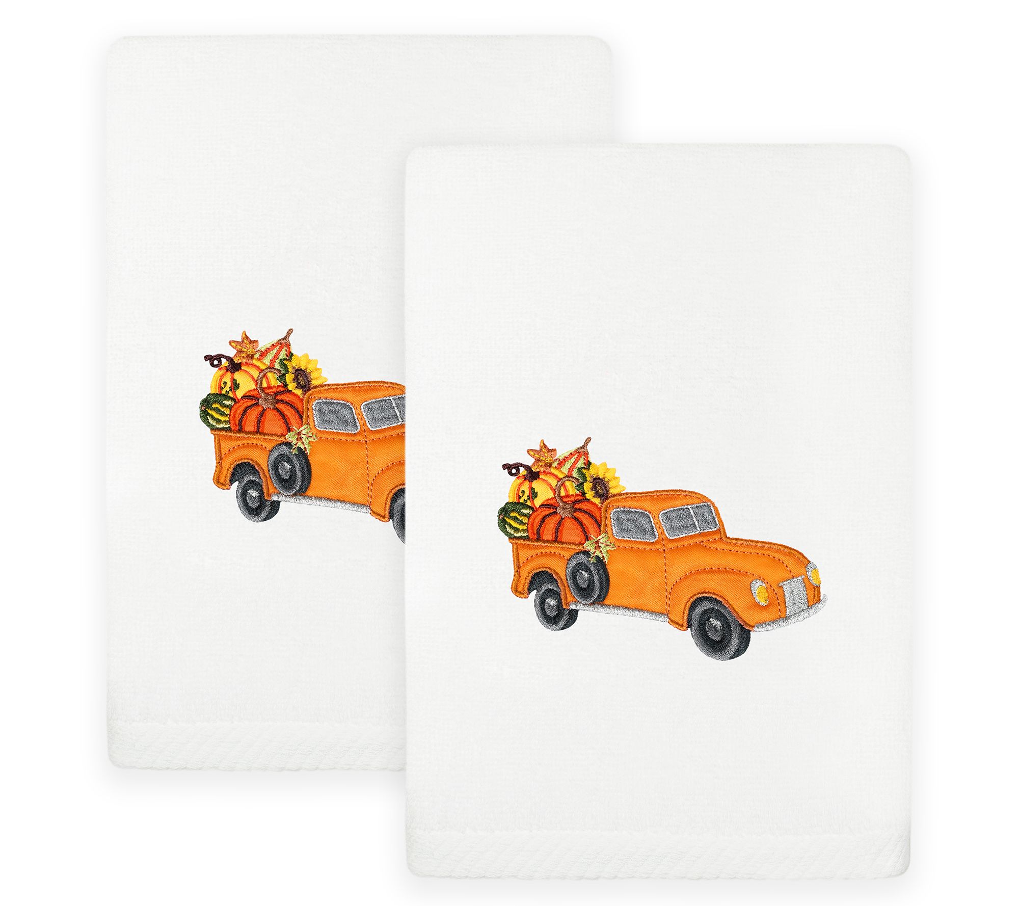 Linum Home Textiles Autumn Truck - EmbroideredLuxury Towels