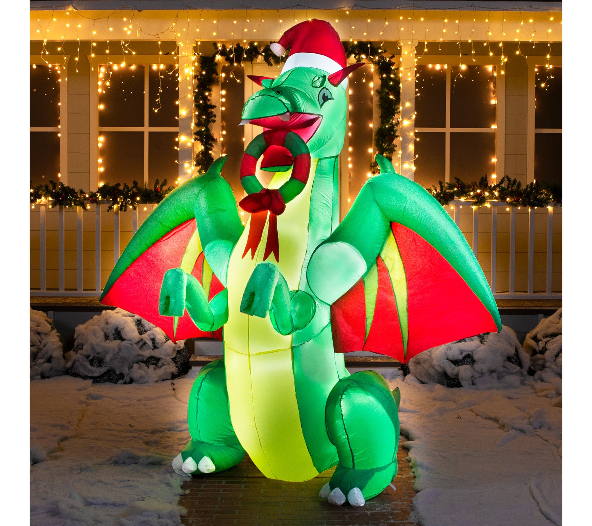 Joiedomi 8 ft Dragon Inflatable Decoration - QVC.com