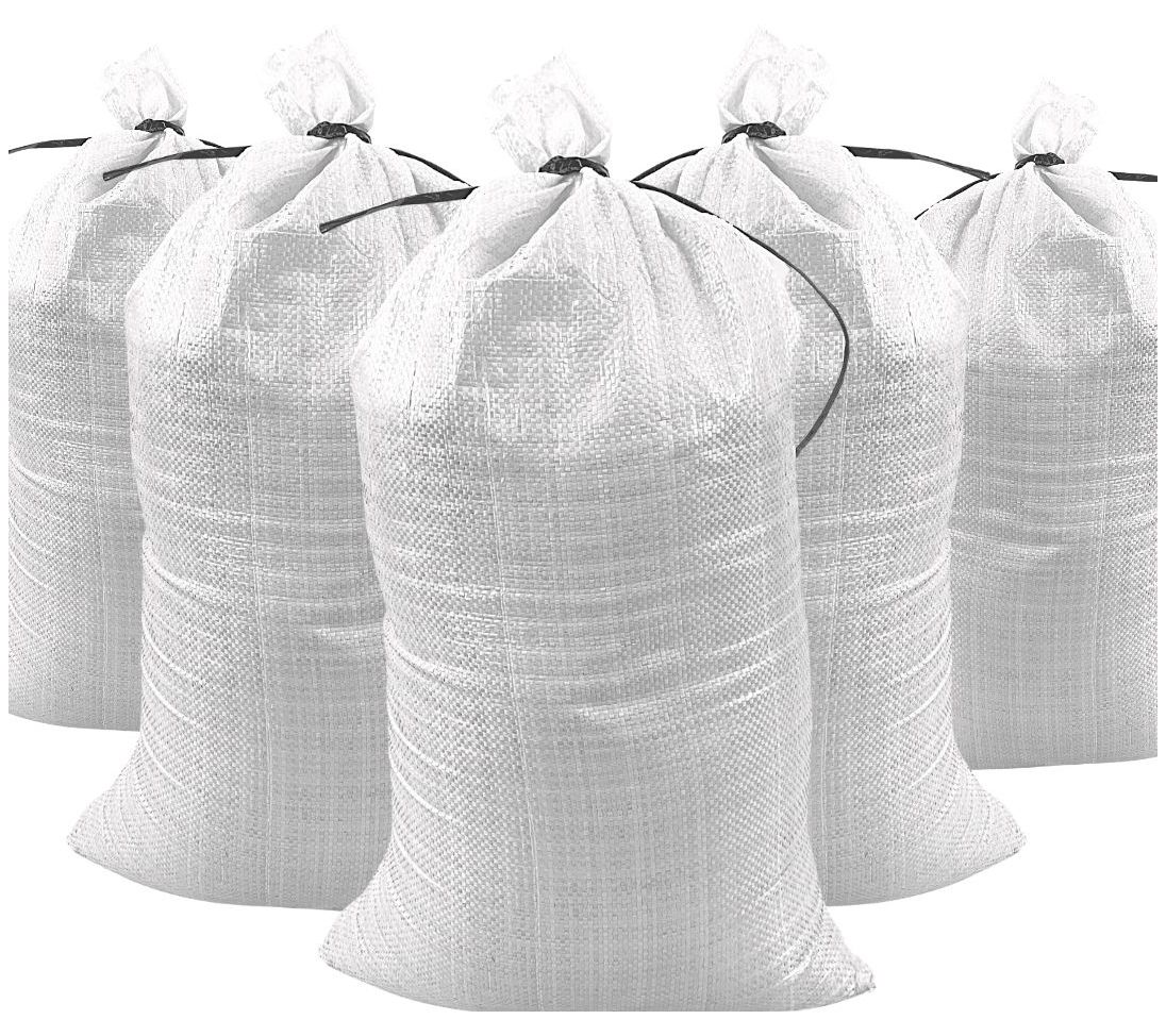 DuraSack 50 Pack Heavy Duty Empty Sand Bags with Tie Strings