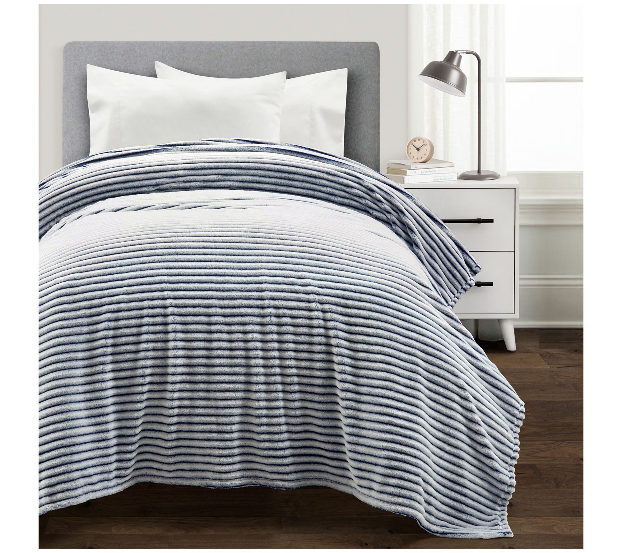 Lush Decor Ultra Soft Ribbed Bedspread/Blanket Single Twin-Xl