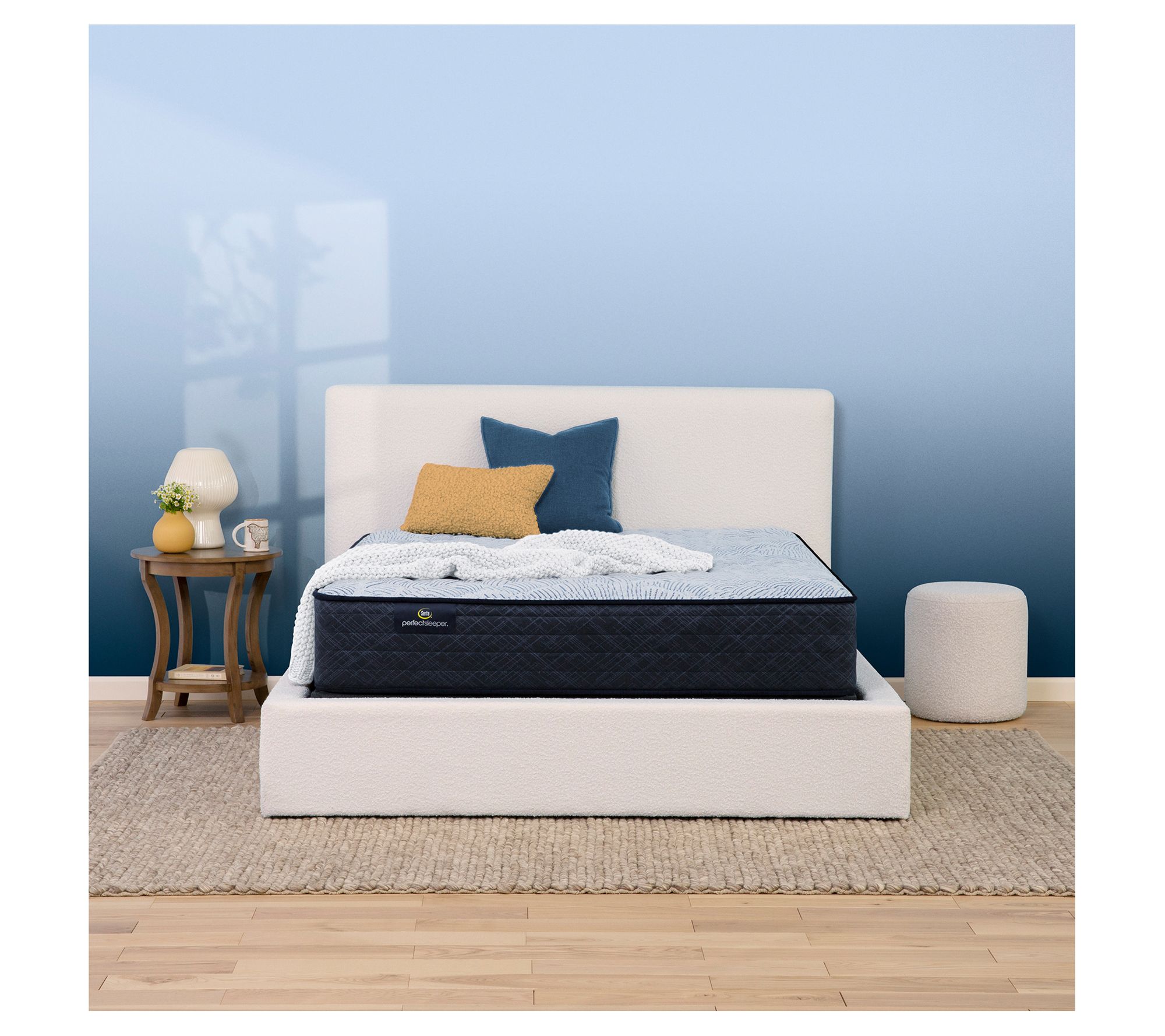 Serta Blue Lagoon Nights 12" Firm Mattress Set -Full