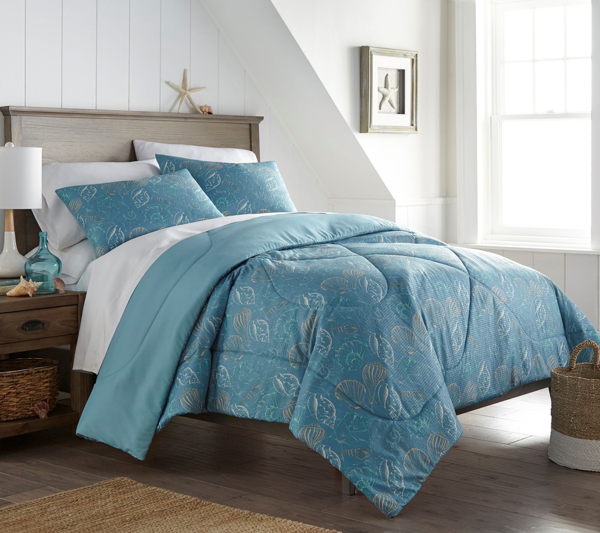 Shavel Home Full Queen Seersucker Comforter Set