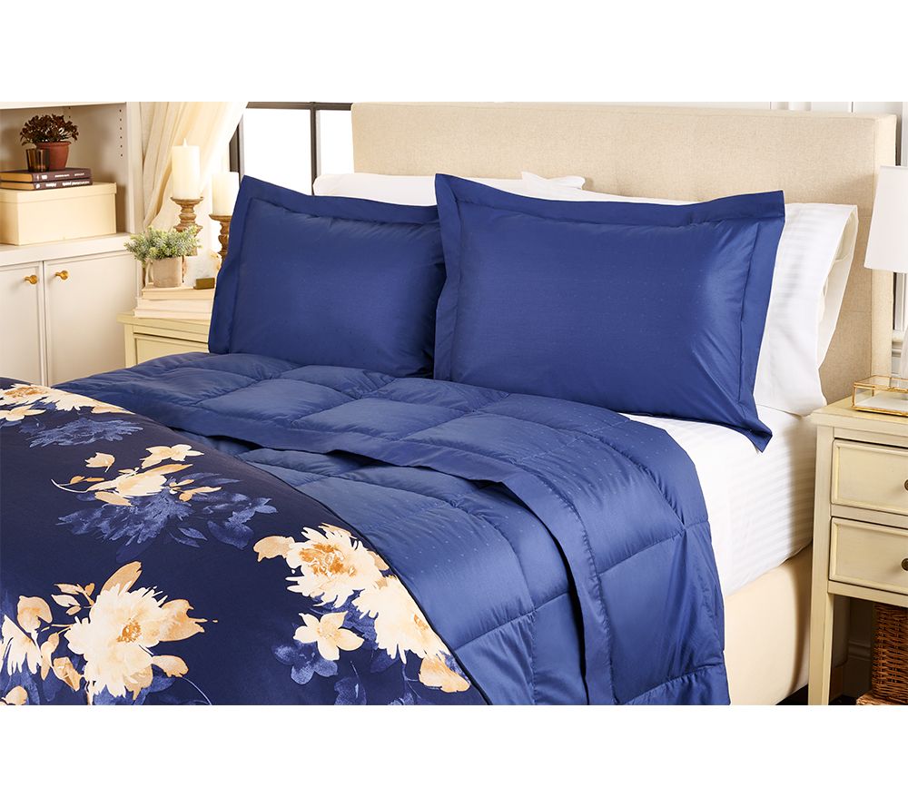 Northern Nights Shadow Dot Cotton 650FP Down Blanket & Sham