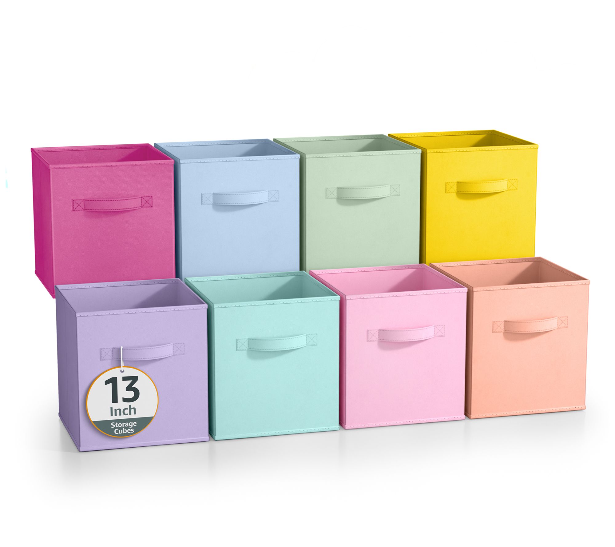 Sorbus 8 Pack 1 3 Inch Foldable Storage Cubes with Handles