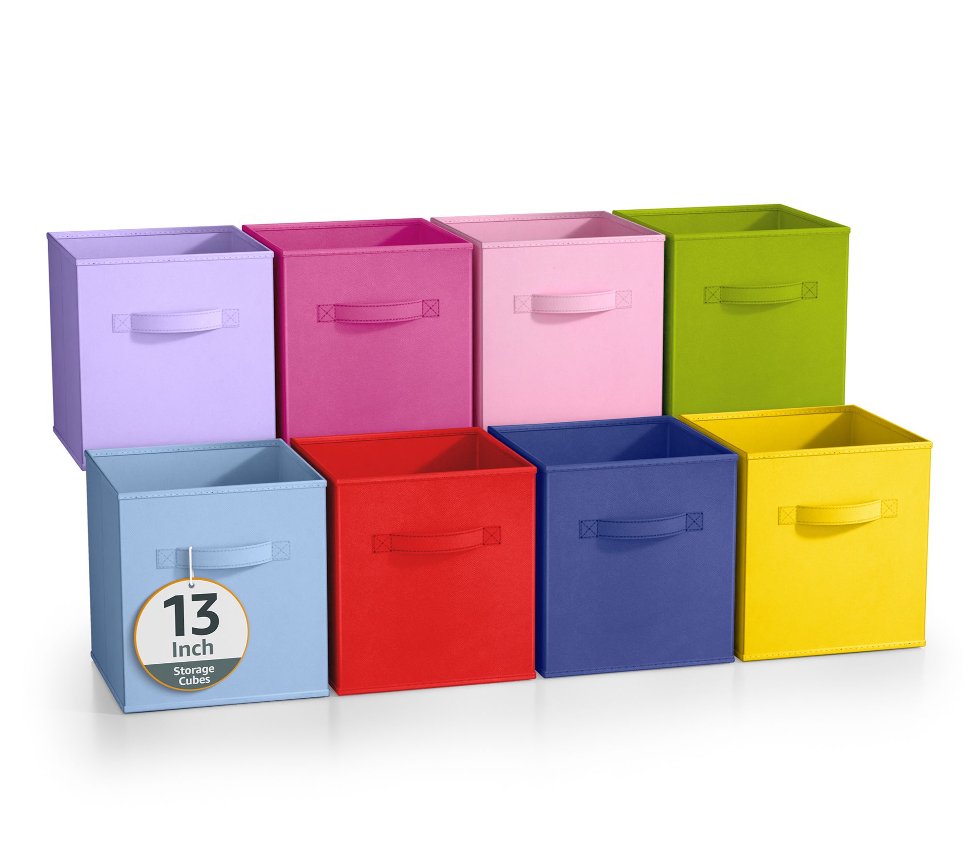 Sorbus 8 Pack 13 Inch Foldable Storage Cubes with Handles