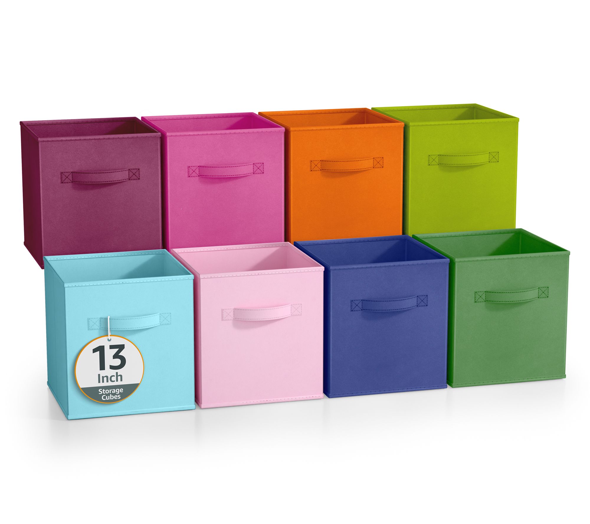 Sorbus 8 Pack 1 3 Inch Foldable Storage Cubes with Handles
