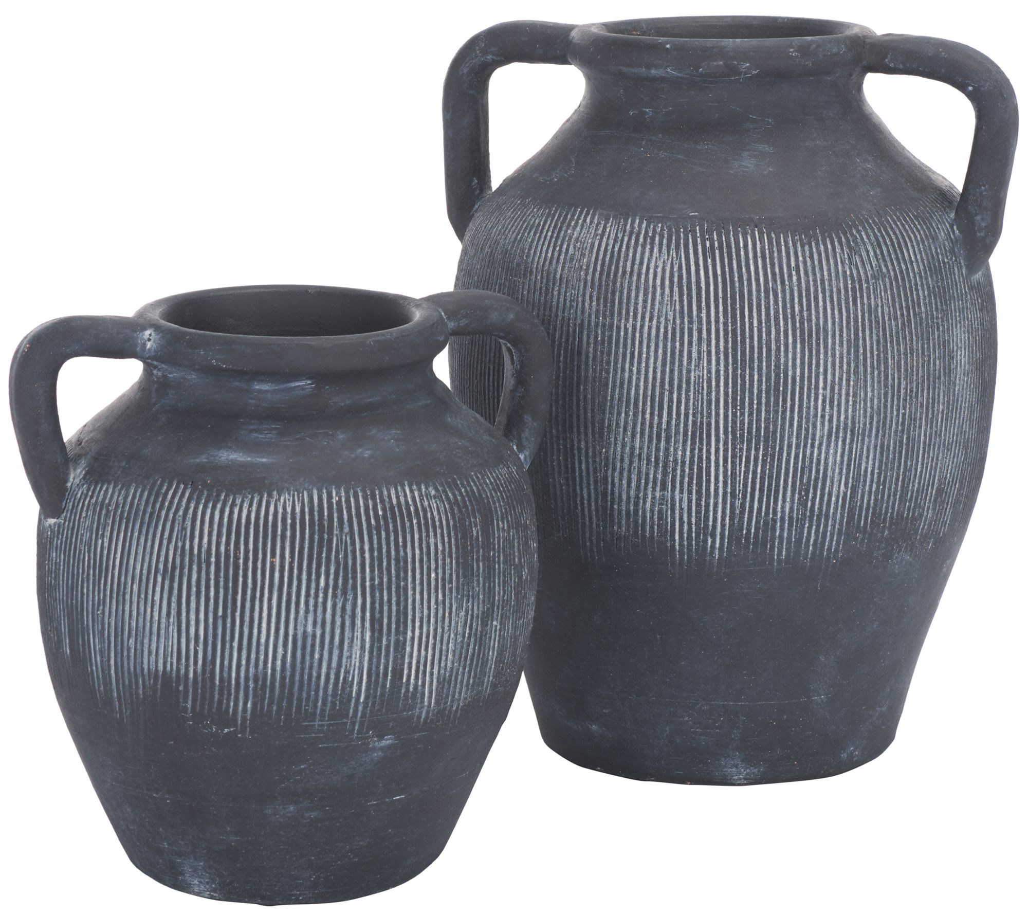 Safavieh Mira Black Stoneware Vase Set Of 2