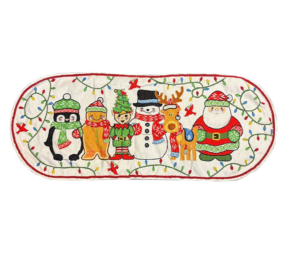 Temp-tations Holiday 13"x35" Table Runner with Beaded Embellishments