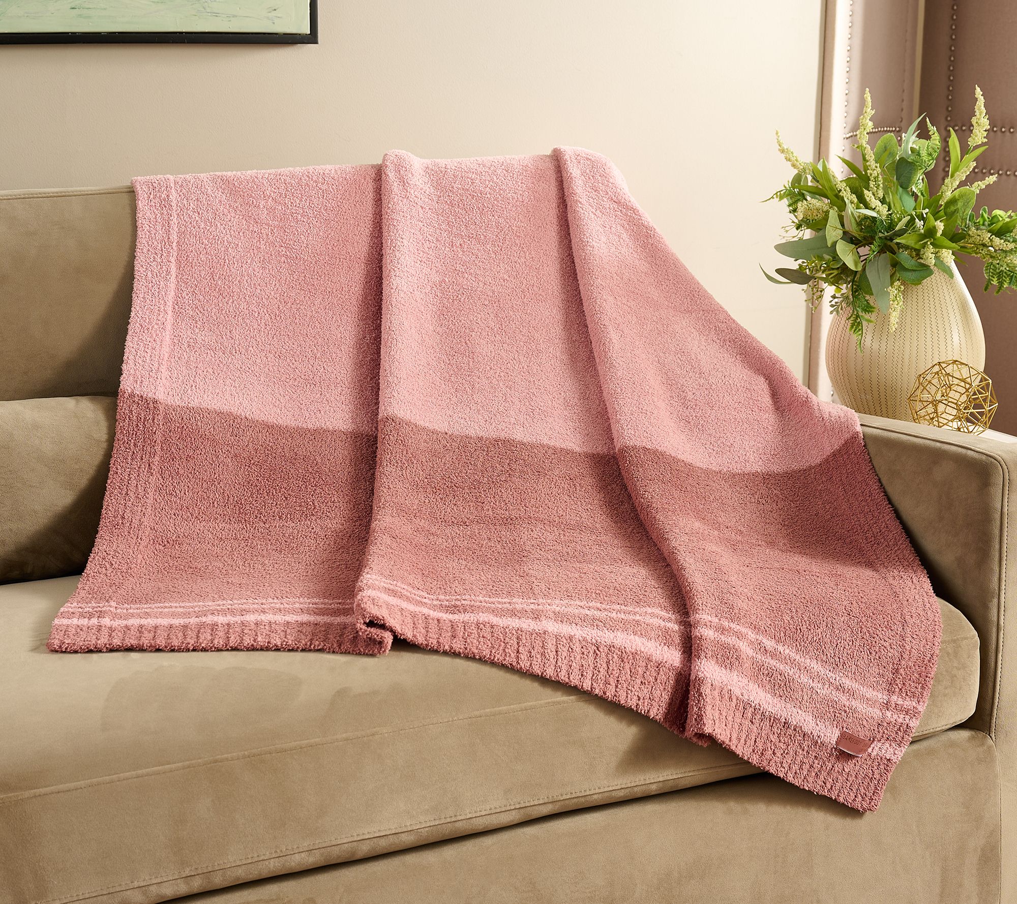  Barefoot Dreams CozyChic 45x60 Tri-Color Blanket