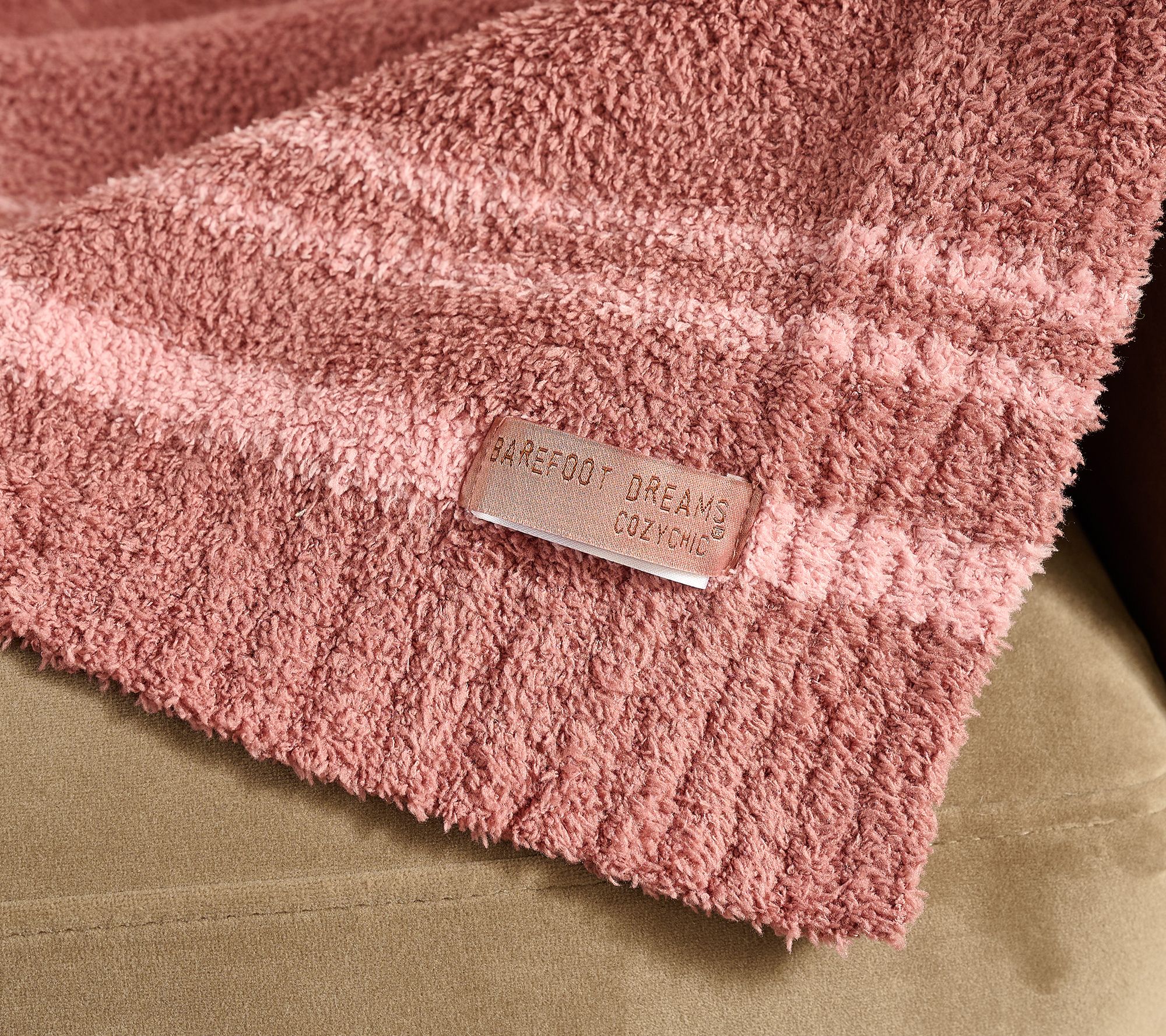 Barefoot Dreams CozyChic 45x60 Tri-Color Blanket, 3 of 7