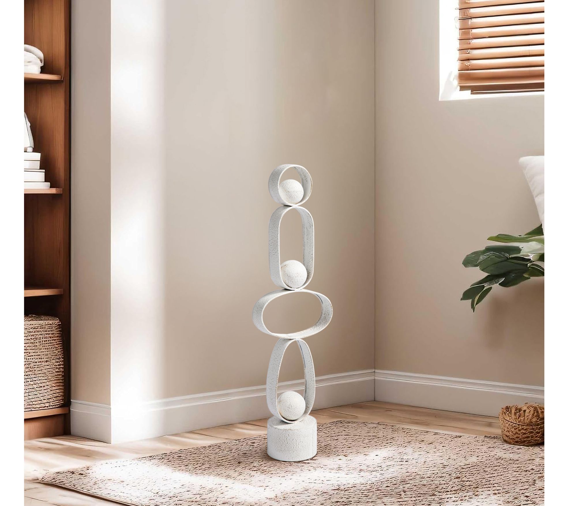 Glitzhome 26" H Modern Abstract Metal SculptureTable Decor