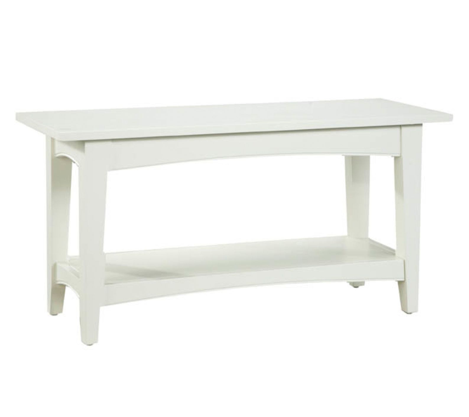 Alaterre Furniture Shaker Cottage Bench Entryway Coffee Table