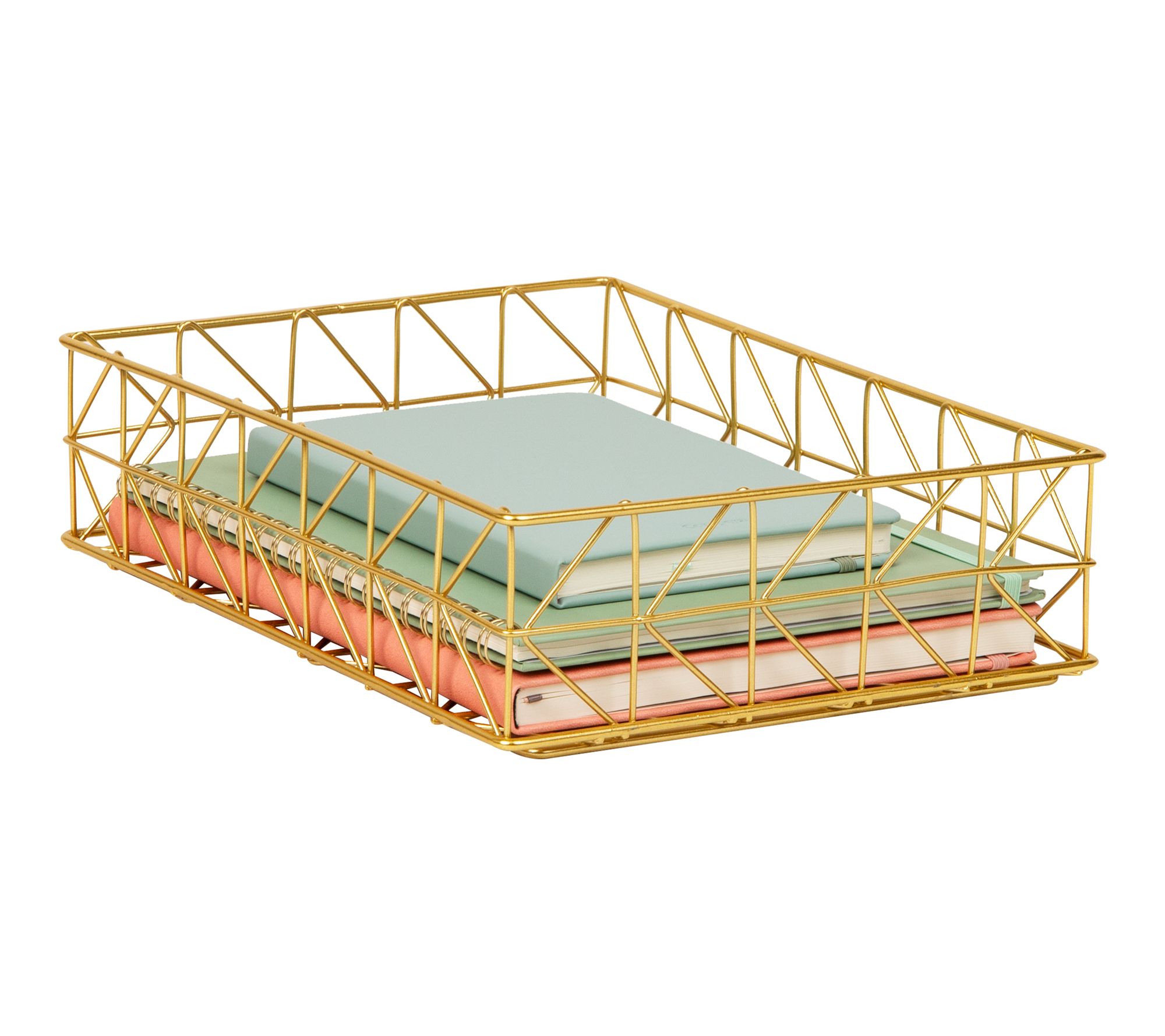 Mind Reader Document Organizer, Desktop Organizer, Gold