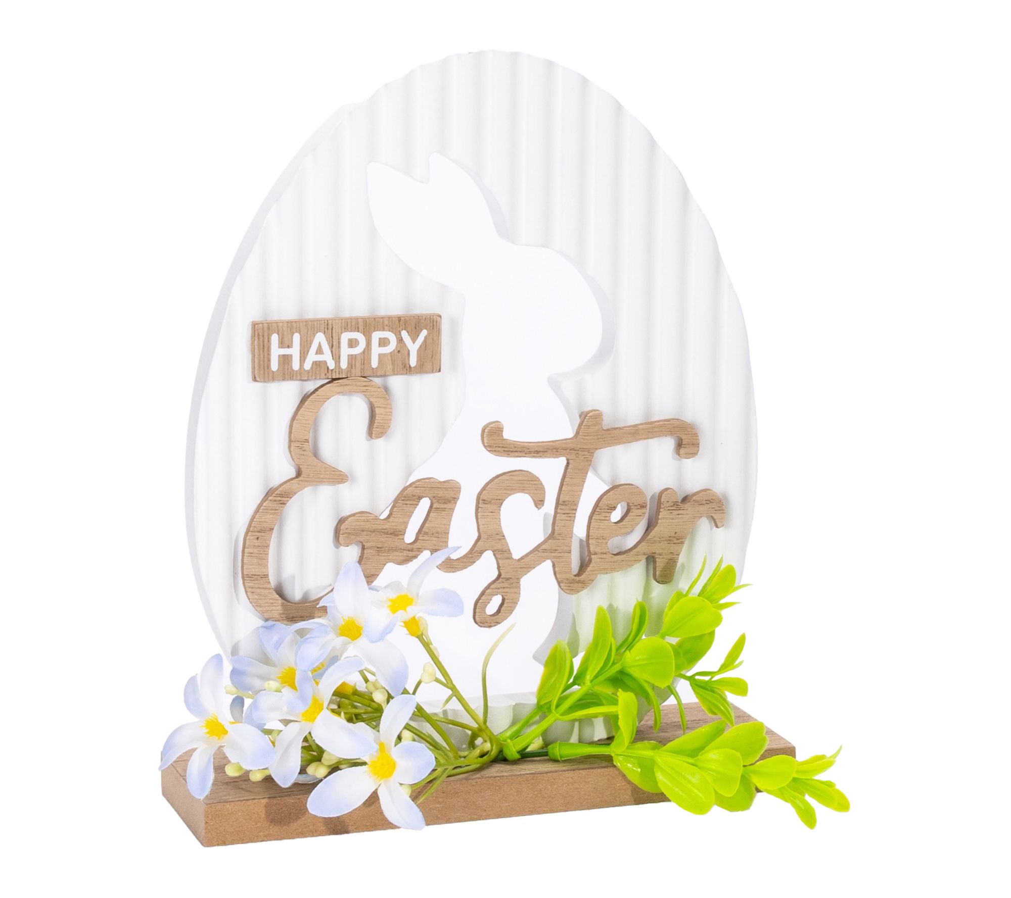 Melrose International Happy Easter Rabbit Sign9"H