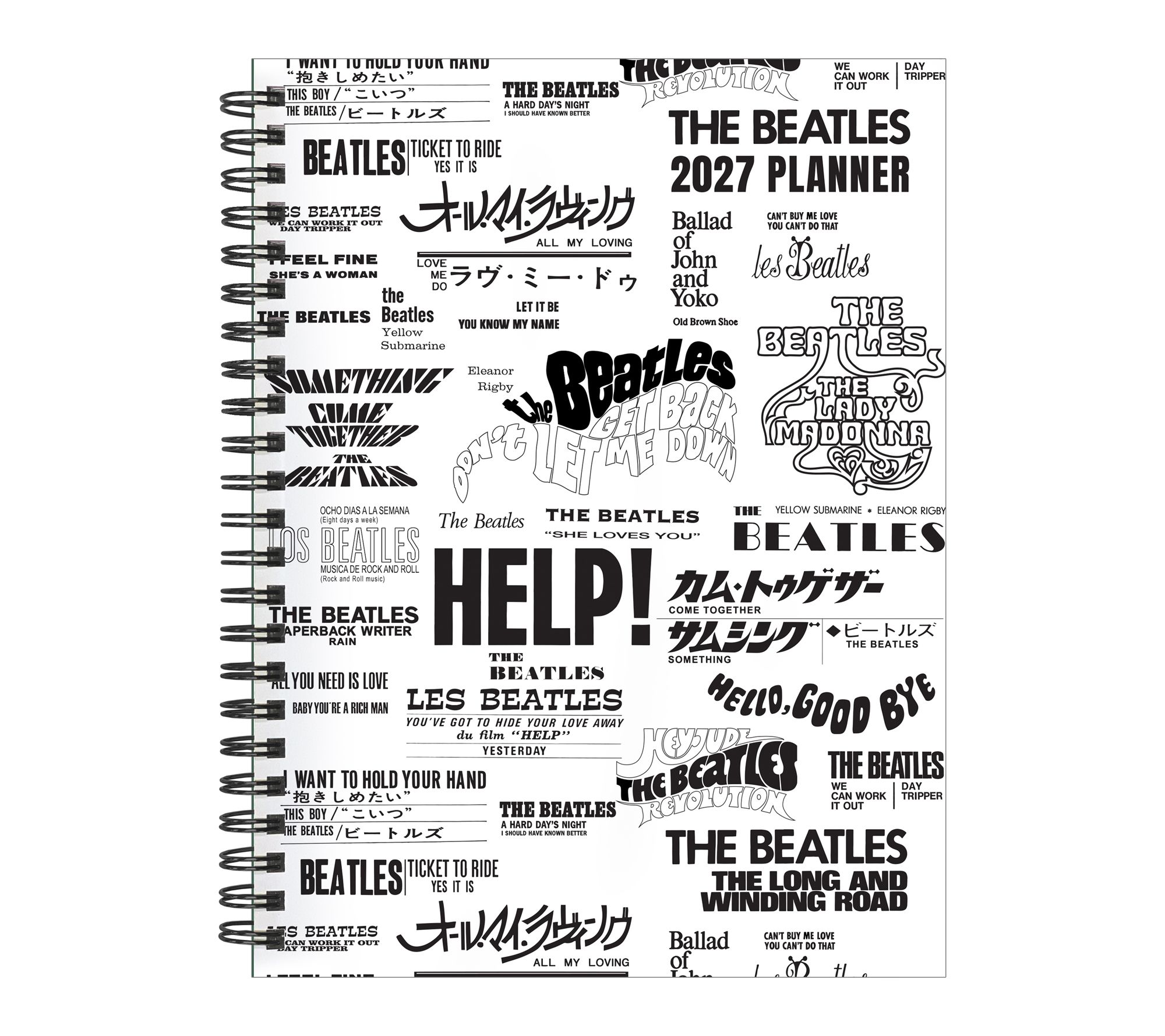 TF Publishing 2027 Beatles Medium Weekly Monthly Planner