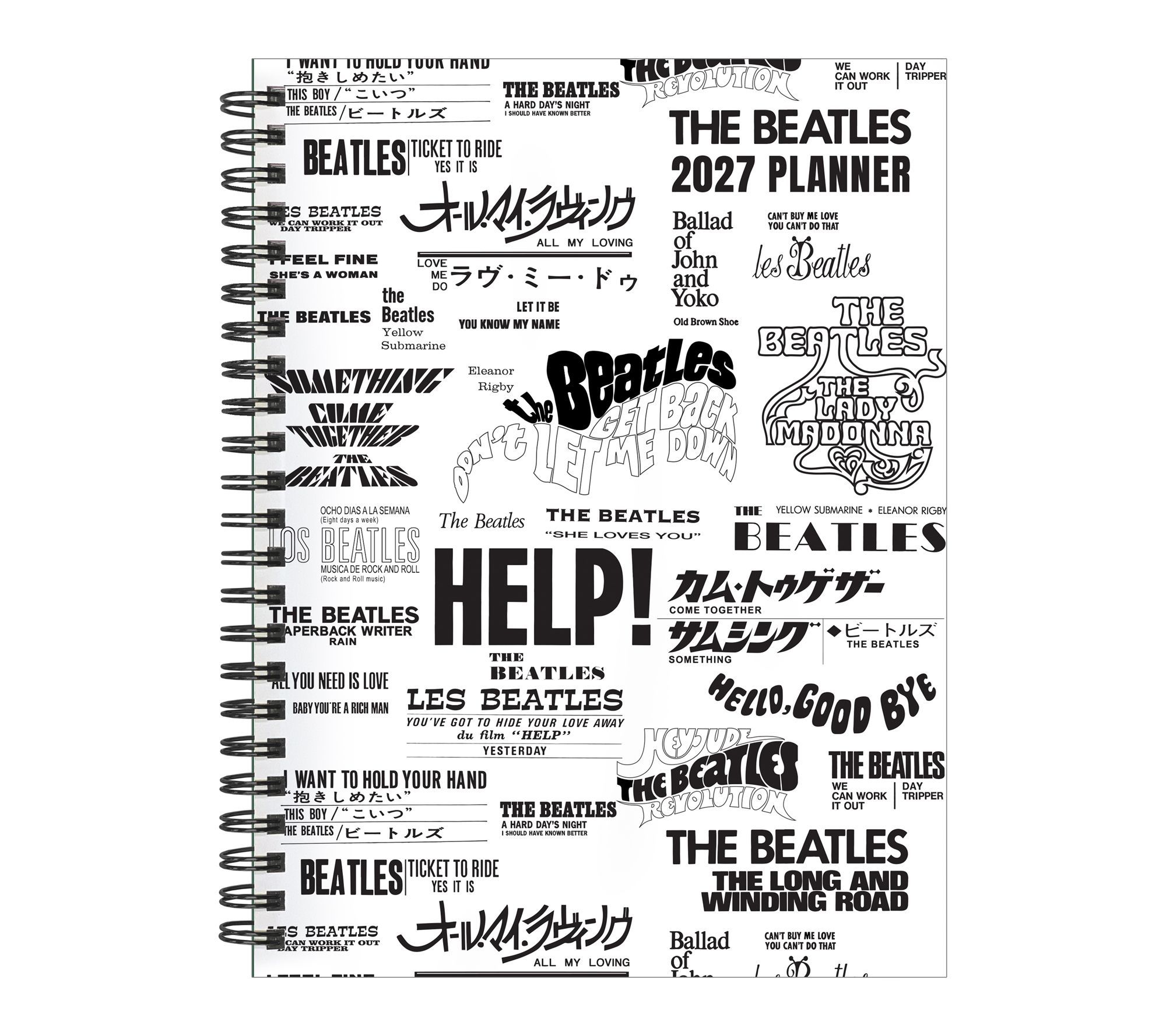 TF Publishing 2027 Beatles Medium Weekly Monthly Planner