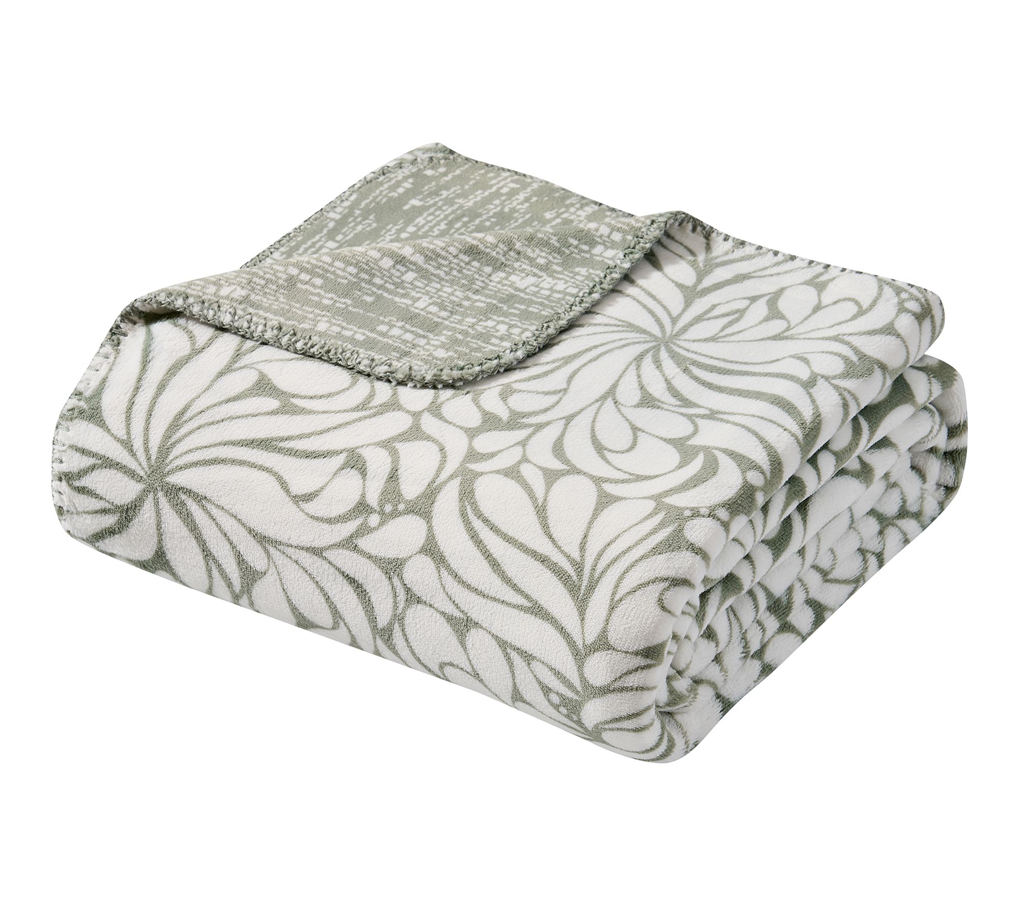 Tahari Home Olivia Reversible Printed Plush Throw, 50" x 70"