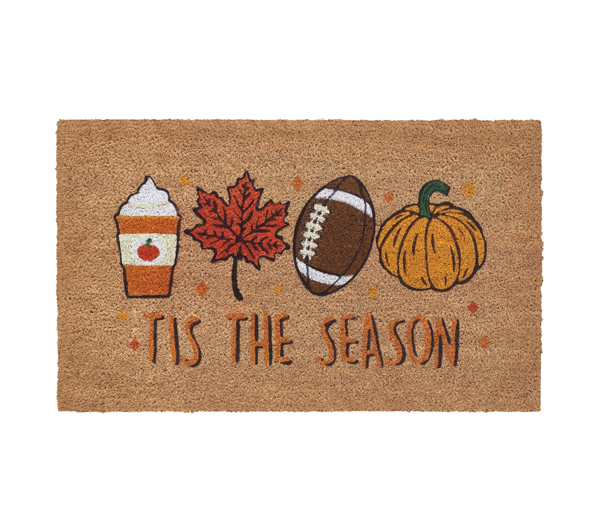 VCNY Home Tis the Season Outdoor Coir Doormat, 18" x 30"