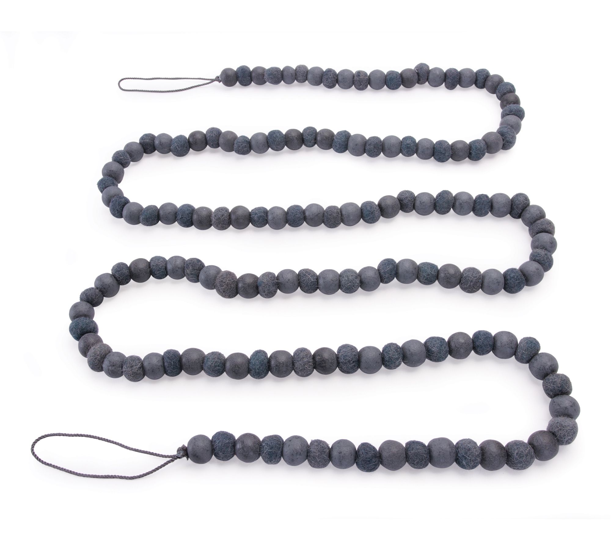 Melrose Wood Bead Garland (Set of 2)