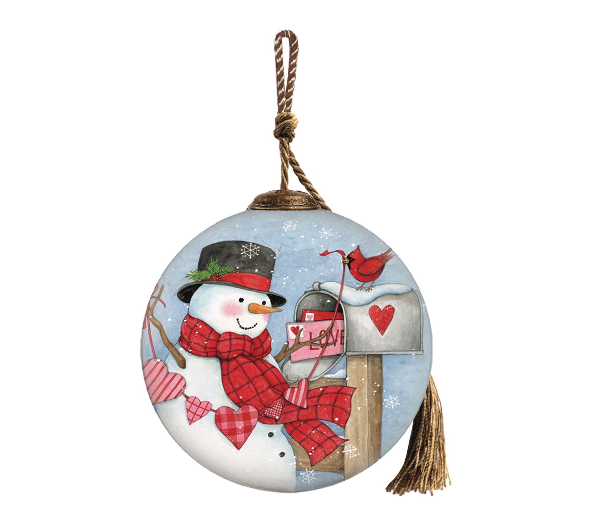 Inner Beauty Gifts 3 inch Round Snowman Ornaments