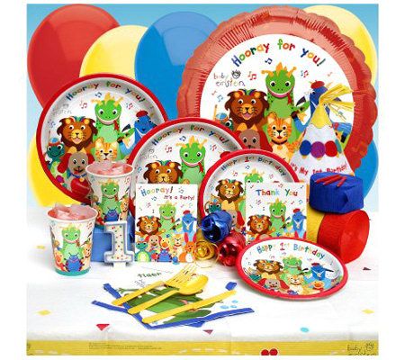 Baby Einstein 1st Birthday Deluxe Party Kit for8 — QVC.com