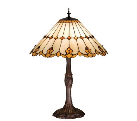 Tiffany-Style Nouveau Cone Table Lamp