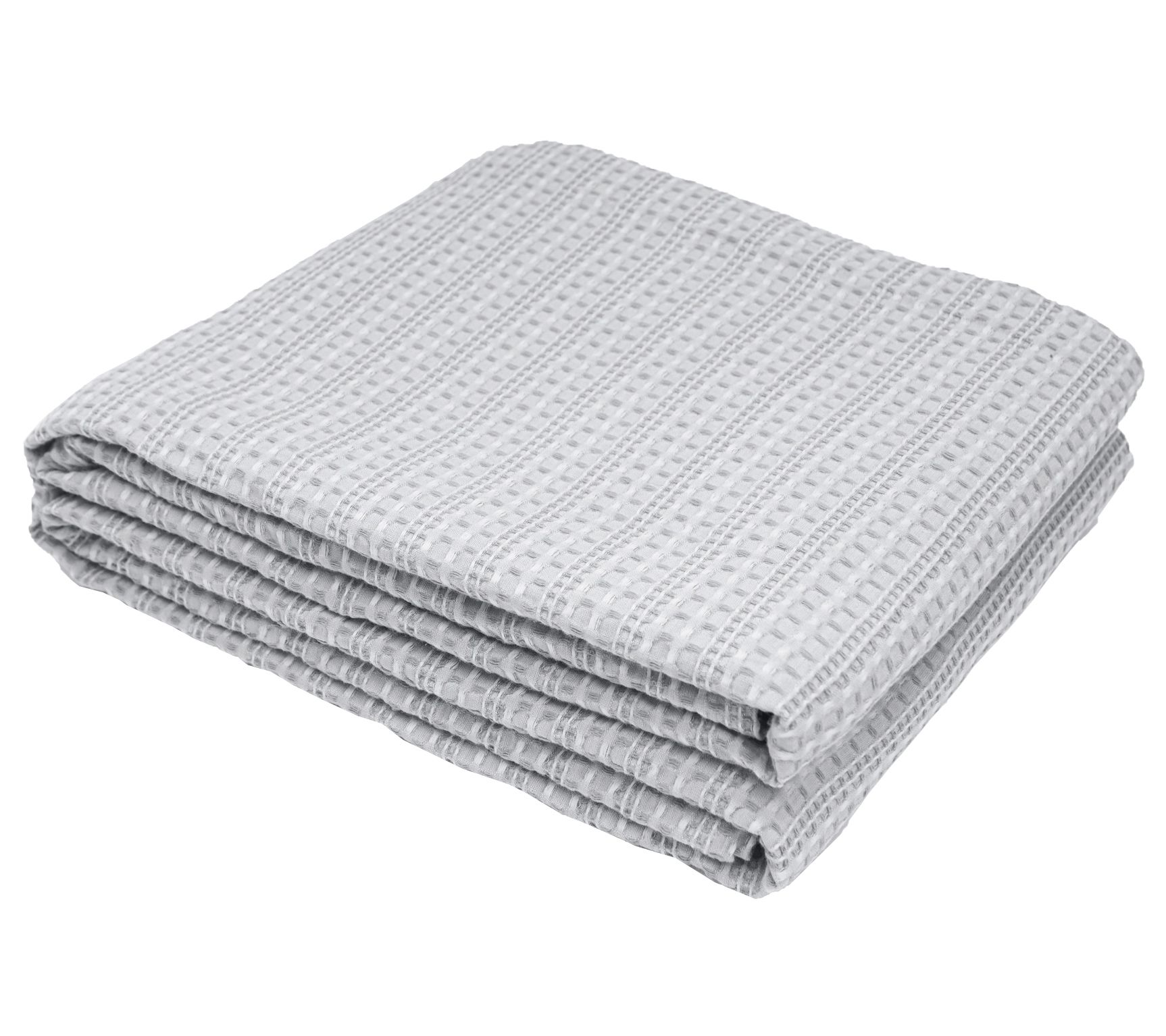Waffle Gray King Blanket by Valerie