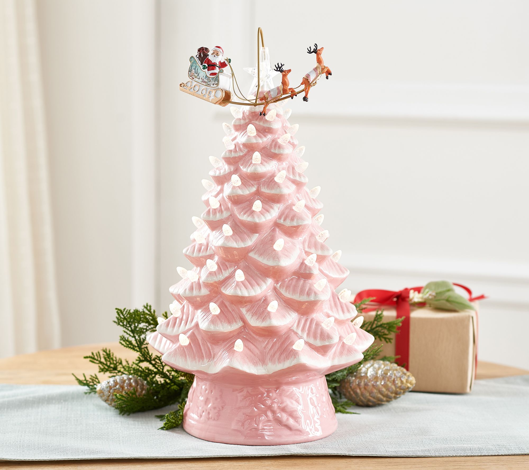 (QVC) Mr. Christmas Choice of 16" Animated Ceramic Nostalgic Tree