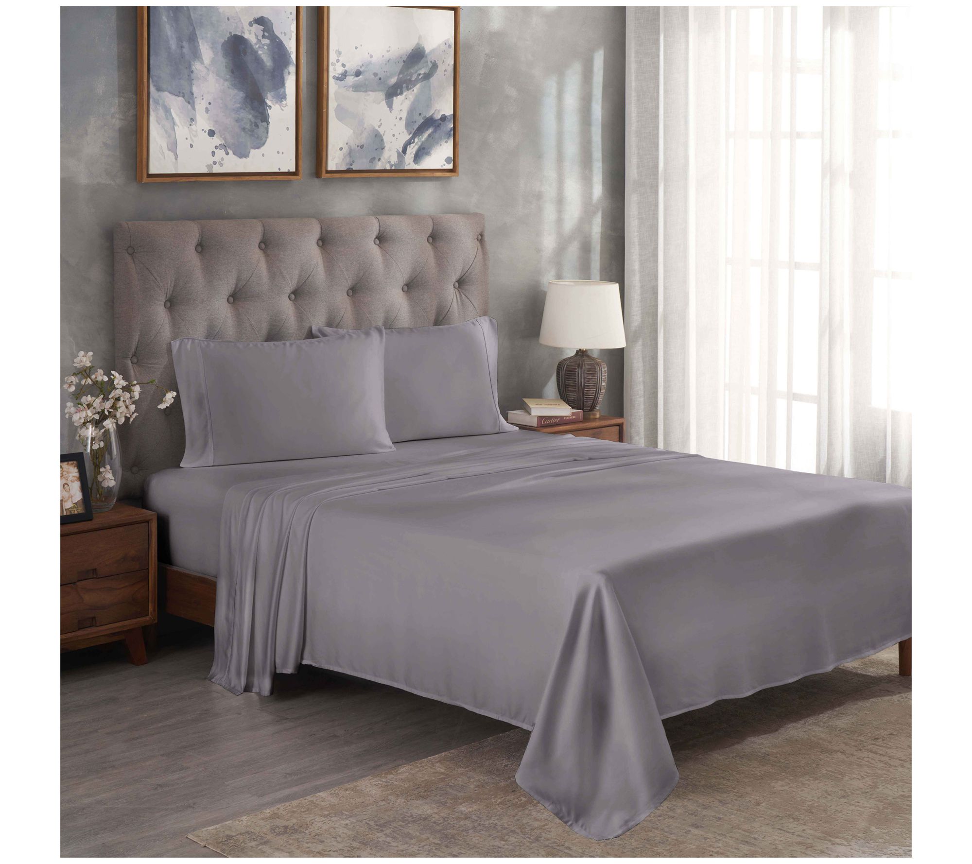 Superior 300TC Silky Sheets Set, Queen